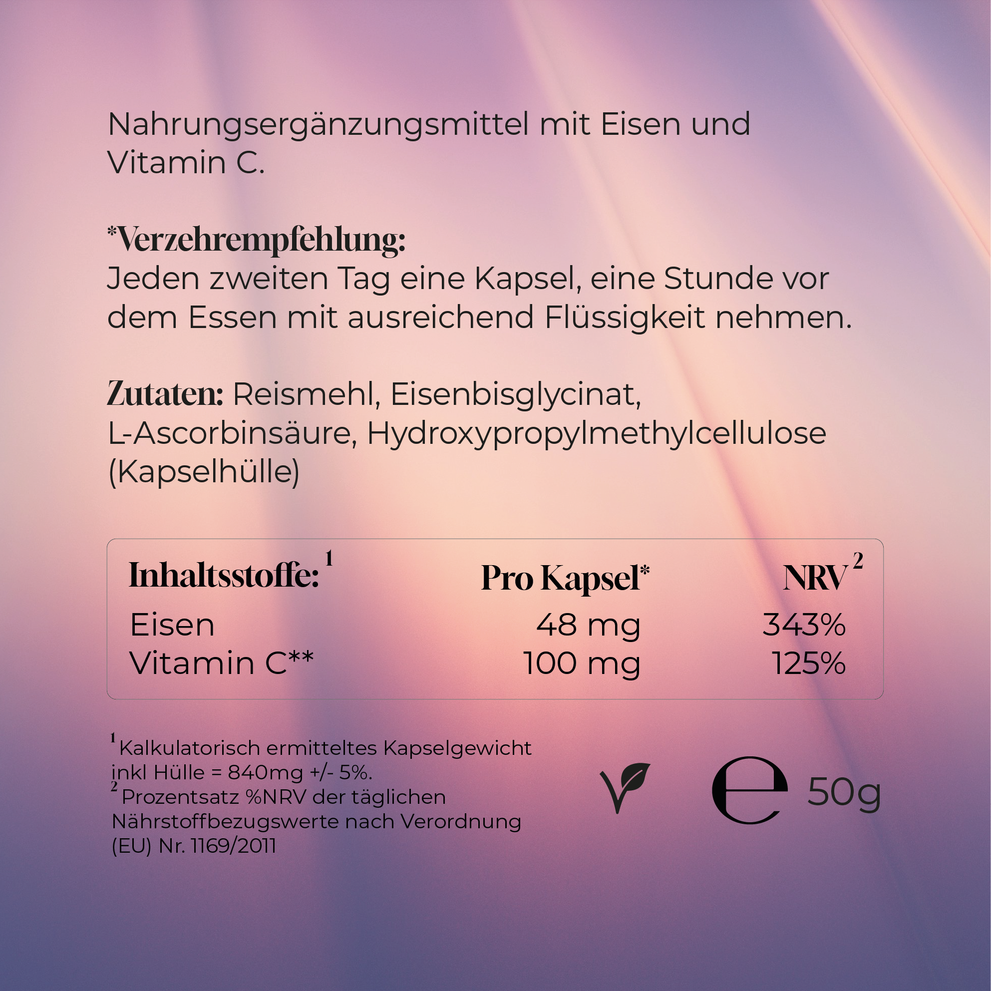 Eisen + Vitamin C